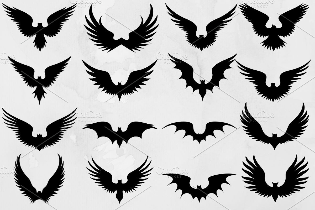 Wings Silhouette SVG, an Animal Illustration by newminddesign (Photo 1 of 3)