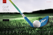 Golf Stick Mock-up, a Product Mockup by Mocca Mockups Store (Thumbnail 1 of 5)