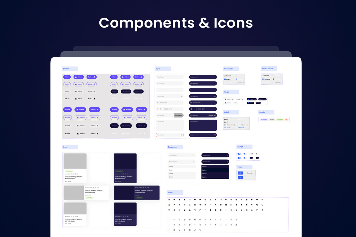 Evenia - Event Organizer UI KIT, an UI Kit Template by Product Experience (Photo 4 of 6)