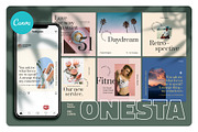 ONESTA - Canva Instagram Template, a Social Media Template by LEROY Design (Thumbnail 1 of 9)