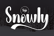 Snowly | Script Font, a Handwritten Font by Scratchones (Thumbnail 1 of 9)