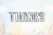 Kindergarten | Script Font, a Script Font by Scratchones (Thumbnail 8 of 8)