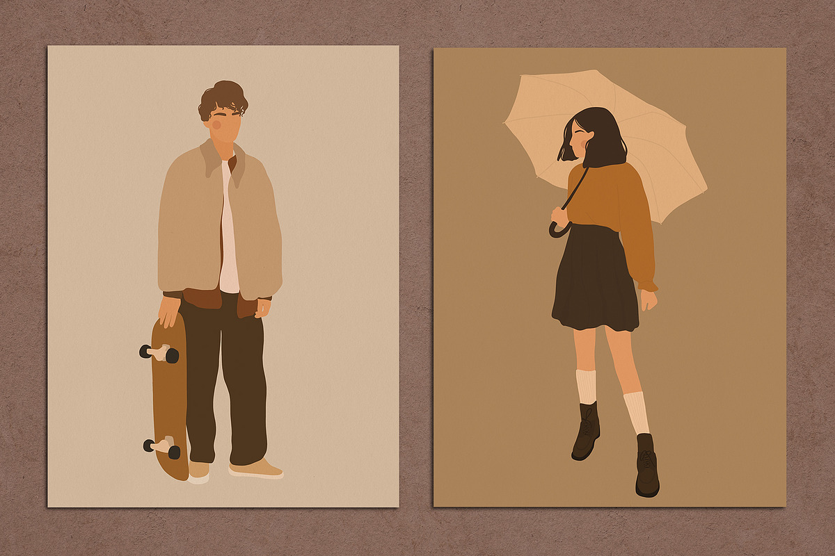 8 Autumn Vibes Abstract Posters, a Decorative Illustration by Miracles Everywhere (Photo 4 of 6)