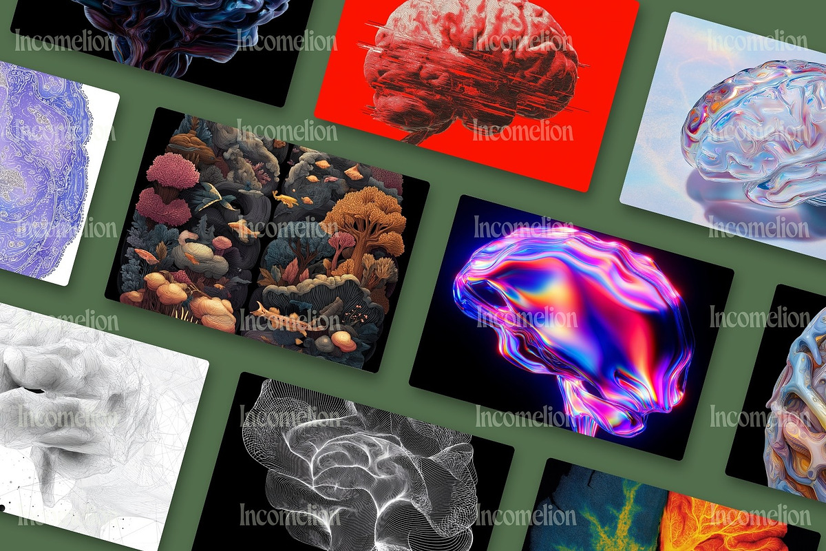 65 Human Brain Illustrations, an Object Graphic by Incomelion (Photo 6 of 7)