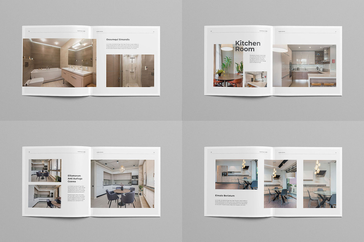 Square Interior InDesign Template, a Brochure Template by Meenom Templates (Photo 7 of 9)