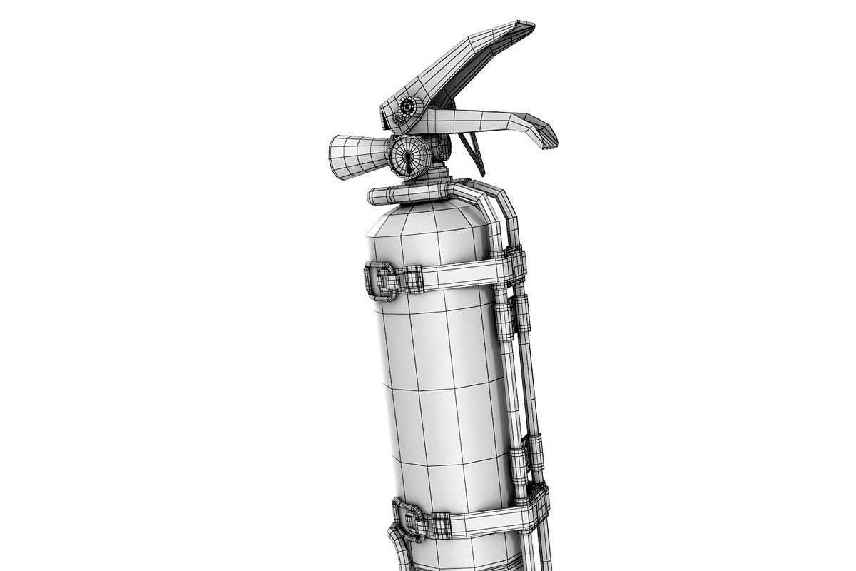 Fire Extinguisher, an Object 3D Model by Tedi Permana (Photo 3 of 11)