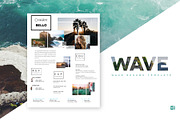 Wave Resume Template, a Templates & Theme by CharmBello (Thumbnail 1 of 2)