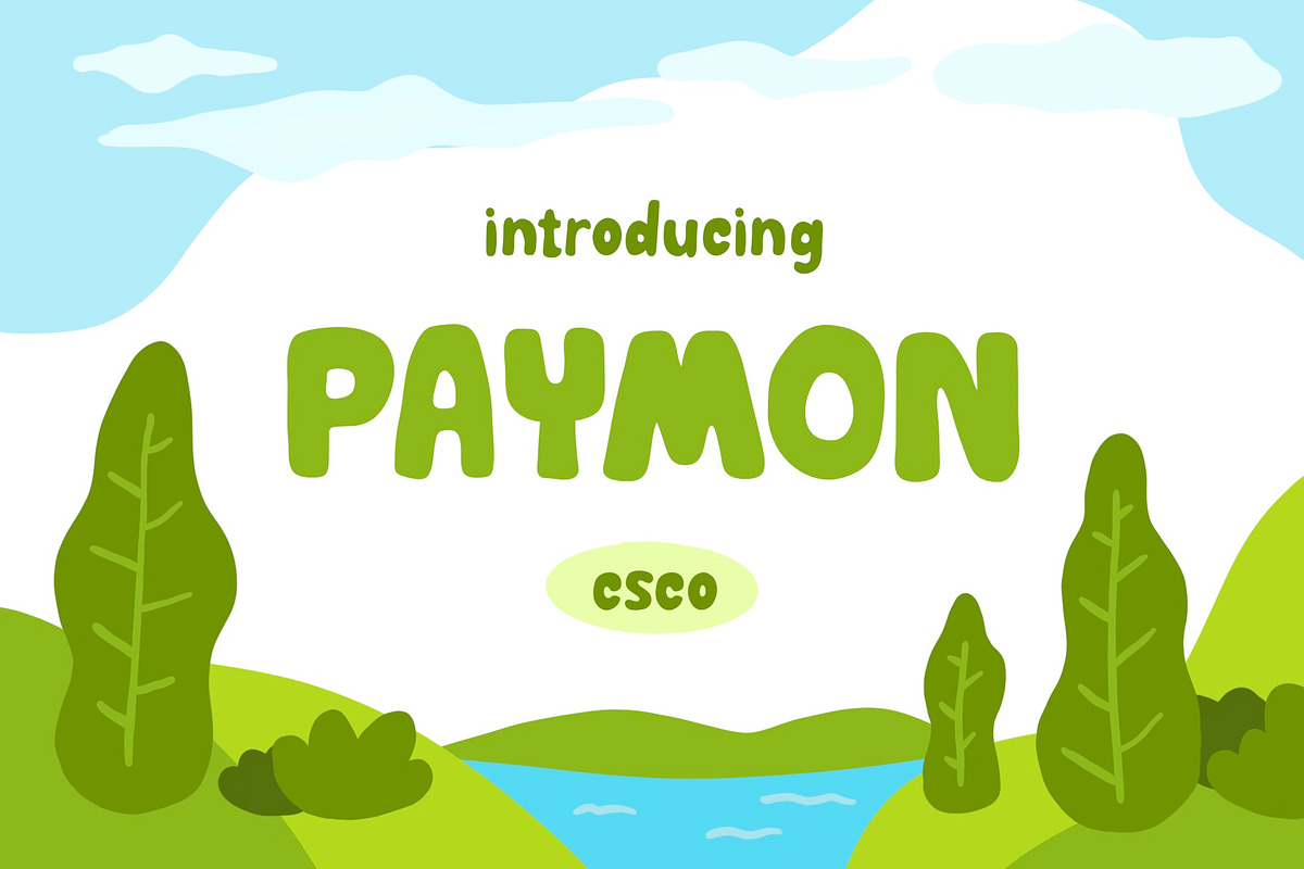 Paymon - Playful Display Font, a Font by Craft Supply Co. (Photo 1 of 9)