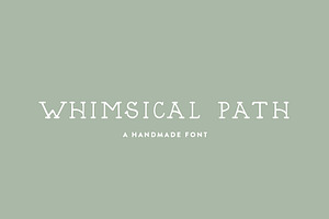 Whimsical Path: A Hand-Lettered Font