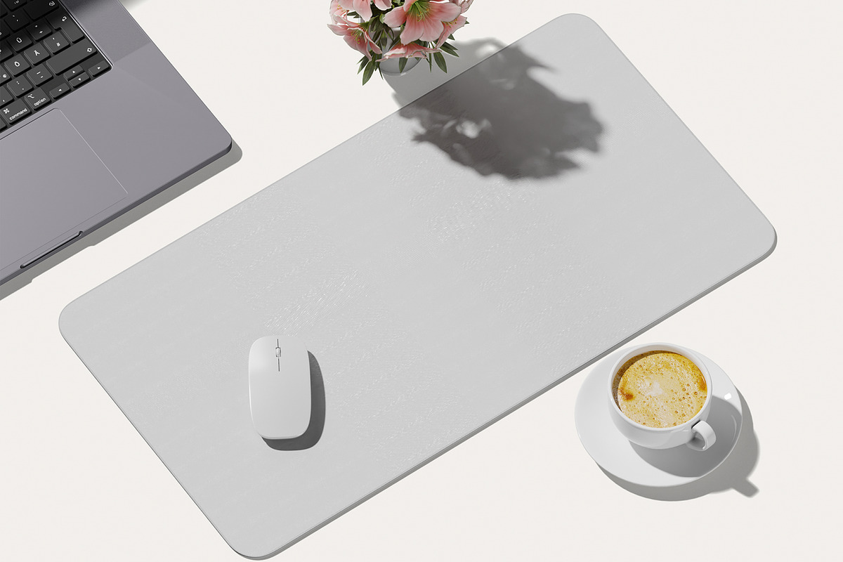Mousepad Mockup, a Merchandise Mockup by Unerispace (Photo 3 of 5)