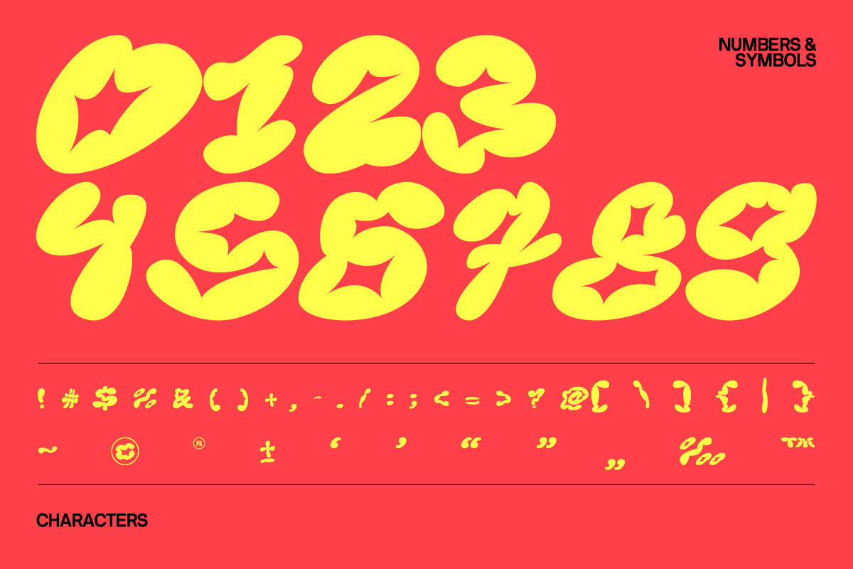 Coem Font | Graffiti Bubble Typeface, a Handwritten Font by Koplexs Studio (Photo 8 of 9)