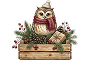 Cozy Winter Animals Clipart Bundle, an Animal Illustration by T-shirt Pond (Thumbnail 7 of 25)