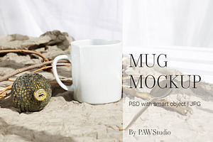 Xmas Mug Mockup Coffee Cup ch4, a Cups & Container Mockup by PawMockups
