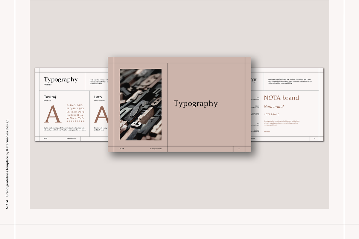 Brand guidelines template, a Branding & Logo Template by Katerina.Sea.Digital (Photo 6 of 7)