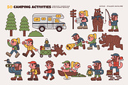 50 Camping Activities, an Illustration by monkik (Thumbnail 6 of 21)