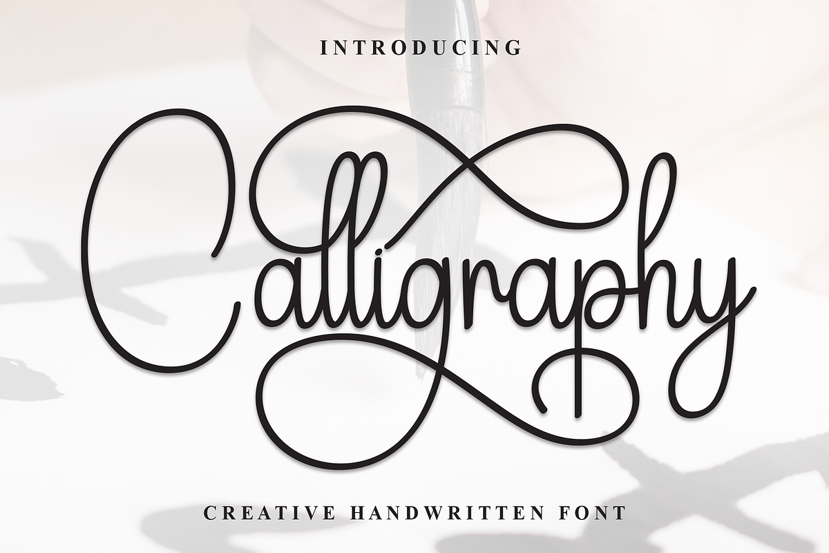Calligraphy | Script Font, a Handwritten Font by Scratchones (Photo 1 of 9)