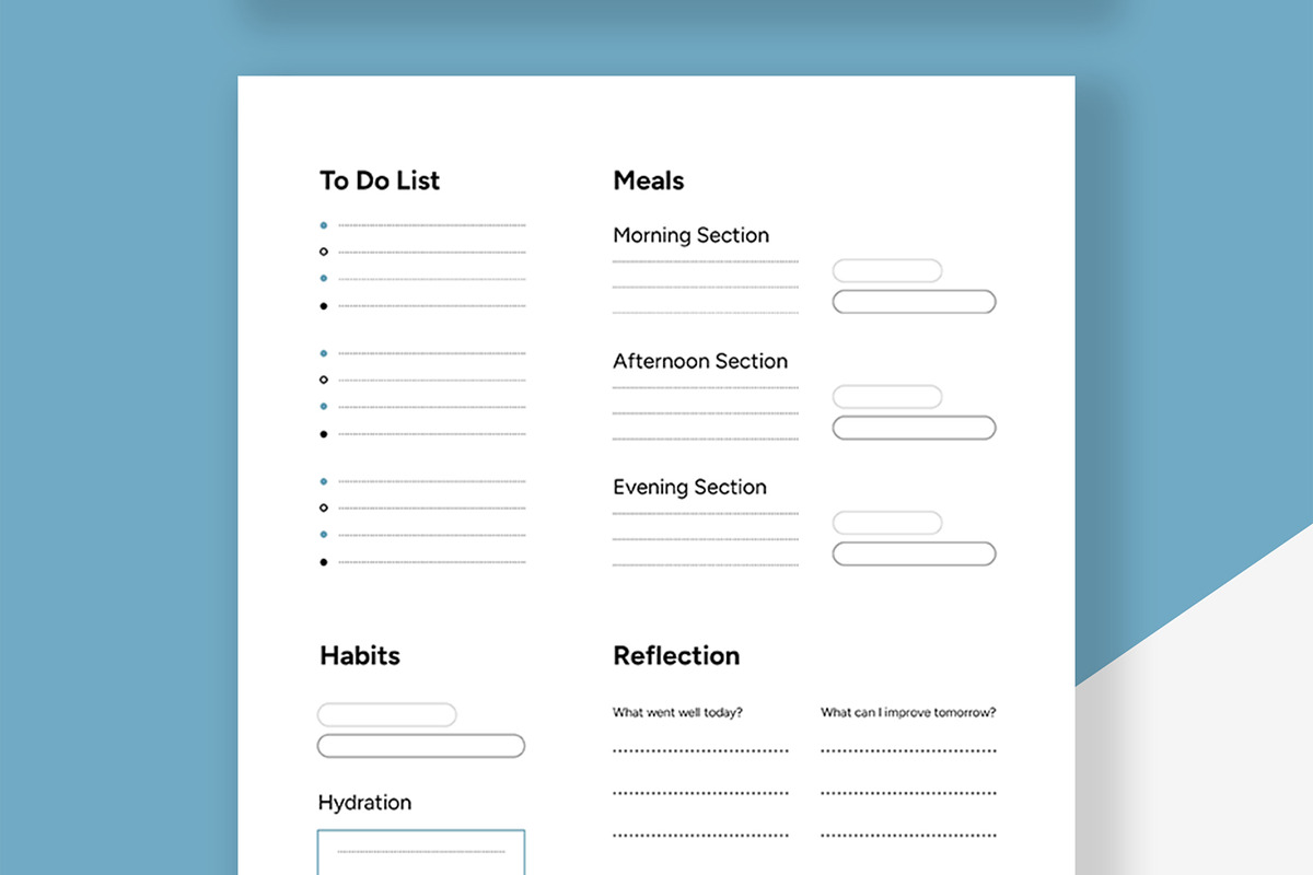 Daily Planner Layout, a Stationery Template by ContestDesign (Photo 4 of 7)