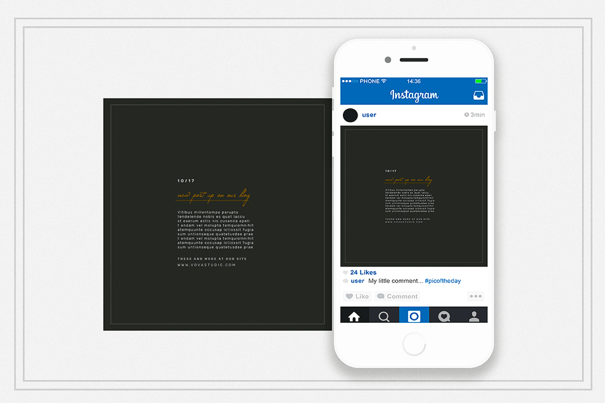 CANARY & COAL socialmedia templates, a Social Media Template by Vova (Photo 9 of 9)