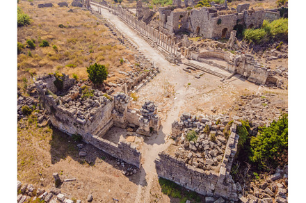 Ruins of the ancient Lycian city, an Architecture Photo by Elizaveta Galitskaya
