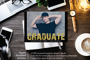 Goldrush Graduation Announce G100, an Invitation Template by Studio Forty Design (Thumbnail 5 of 6)