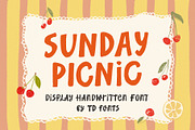 Sunday Picnic Bold Handwritten Font, a Handwritten Font by TD fonts (Thumbnail 1 of 8)