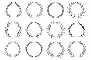 Hand Drawn Branch Wreathes Pack, a Decorative Illustration by alexdndz (Thumbnail 6 of 6)