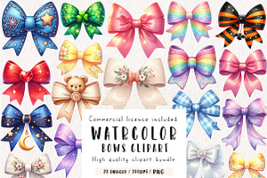 Bows Clipart Bundle, an Illustration by CreationArt