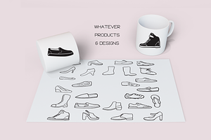 Shoe Doodles - Dingbats Font