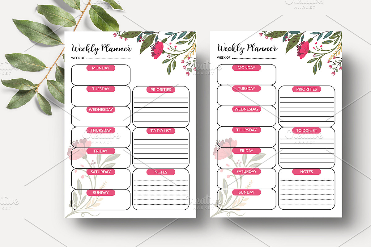 Printable Planner V11, a Stationery Template by Template Shop (Photo 2 of 3)