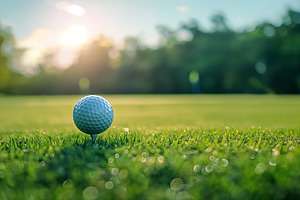 Golf ball on green grass, a Sports & Recreation Photo by MistyDay