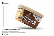 Ice Cream Container Mockup, a Packaging Mockup by Xtrahive (Thumbnail 1 of 2)