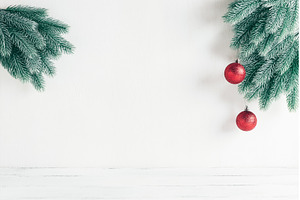 Christmas minimal home interior