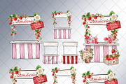 Strawberry Clipart, an Illustration by Masha  Studio (Thumbnail 3 of 10)