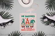 He Gnomes If You've Been Naughty png, a Decorative Illustration by DiamondShop (Thumbnail 6 of 7)
