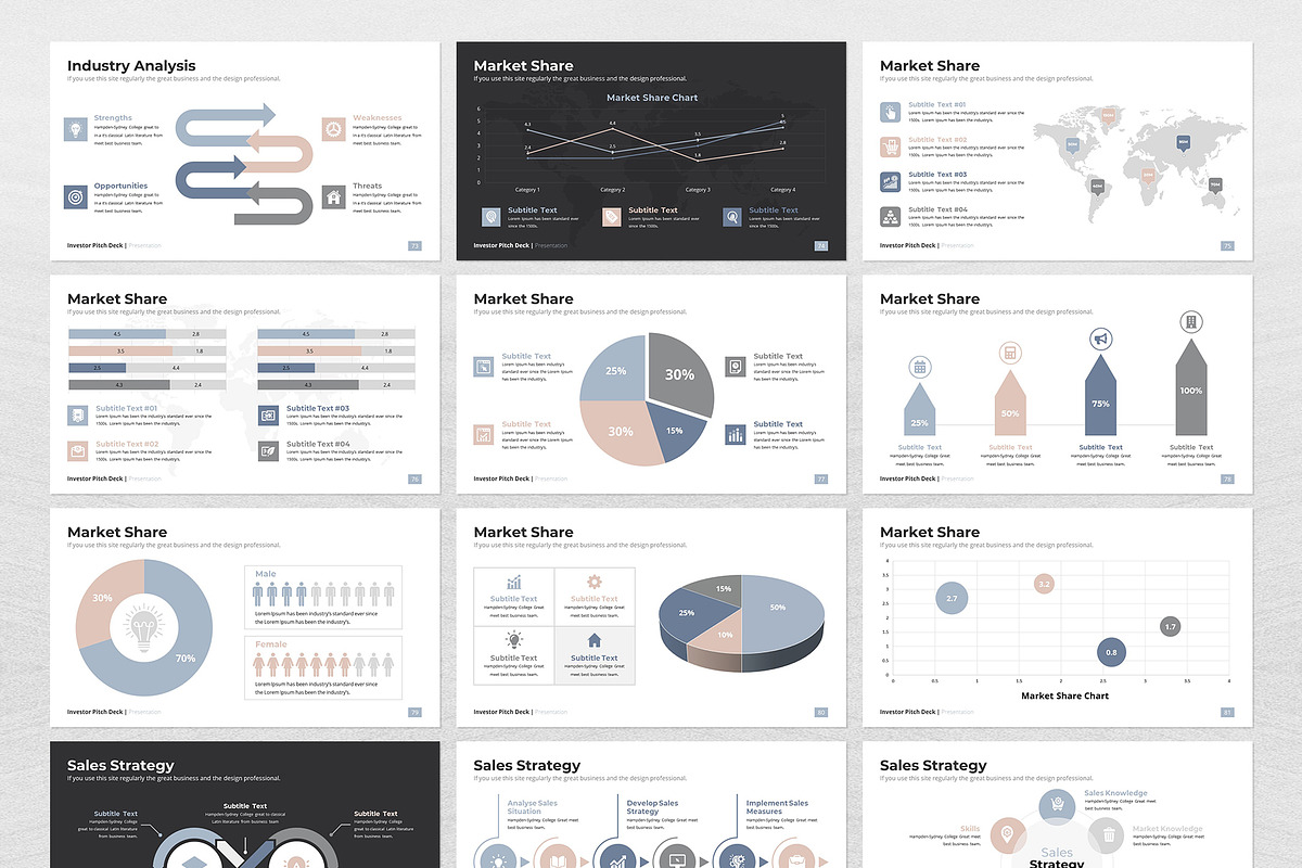 Investor Pitch Deck Keynote Template, a Presentation Template by WhiteGraphic (Photo 6 of 11)