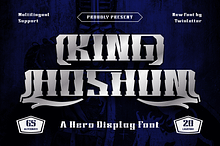 KING HOSHUN | Display Hero Font