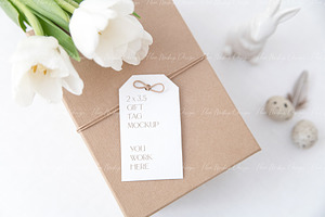 Gift Tag Mockup,Easter Mockup