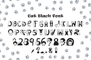 Cats Black font, a Symbol Font by Kseniia Kuznetsova (Thumbnail 1 of 3)