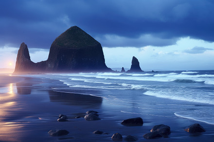 Rugged landscape of Reynisfjara Beac, a Photo by Iftikhar Alam