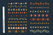 Autumn Blocks Fall Elements Clipart, a Seasonal Illustration by Olia (Thumbnail 12 of 28)