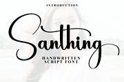 Santhing, a Handwritten Font by FreshTypeINK (Thumbnail 1 of 8)