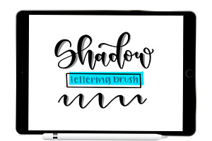 Shadow Procreate Lettering Brush