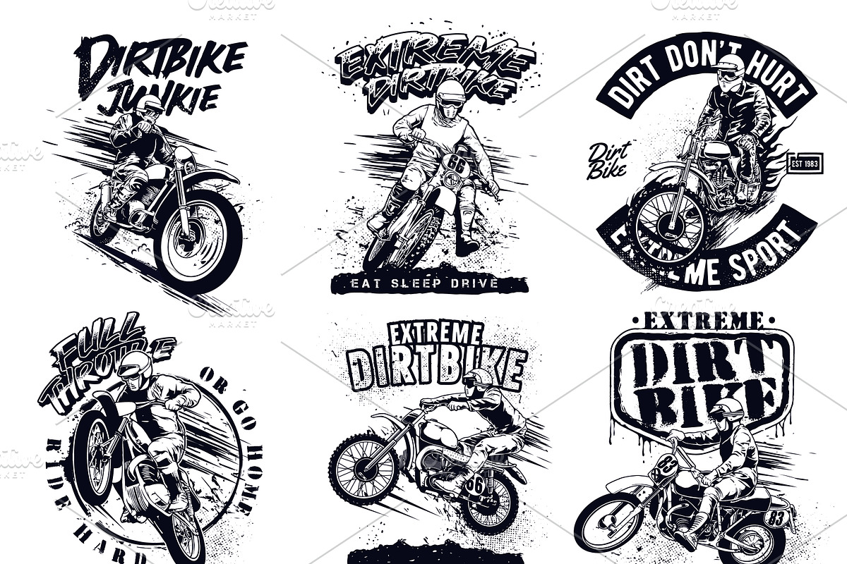 extreme Dirtbike motocross bundles, a Sport Illustration by The BolzStudio (Photo 5 of 10)