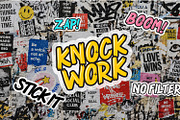 KNOCKWORK - Comic SVG Color Font, a Handwritten Font by Rashdrawn (Thumbnail 7 of 7)