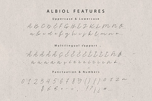 Albiol Handwritten Script