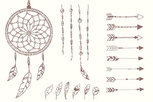 Dream Catcher, Feathers, Beads