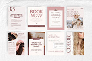 Hairdresser Instagram Posts Salon, a Social Media Template by HAYAG Creatives (Thumbnail 4 of 6)