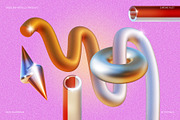 3D CHROME RUST Objects, an Object Graphic by angelainthefields (Thumbnail 6 of 15)