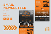 Gym Center - Email Newsletter, an UI Kit Template by StreaksideStd (Thumbnail 1 of 3)