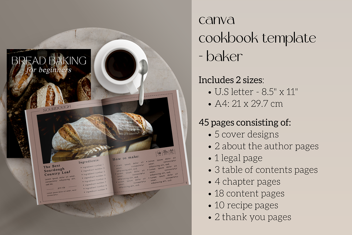 Canva Cookbook Template - Baker, a Magazine Template by Made by Melody (Photo 2 of 14)